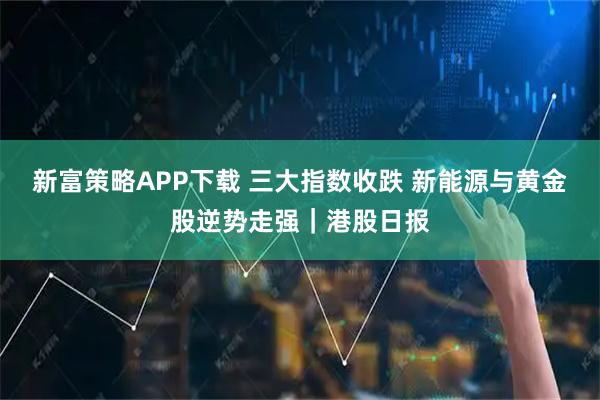 新富策略APP下载 三大指数收跌 新能源与黄金股逆势走强｜港股日报